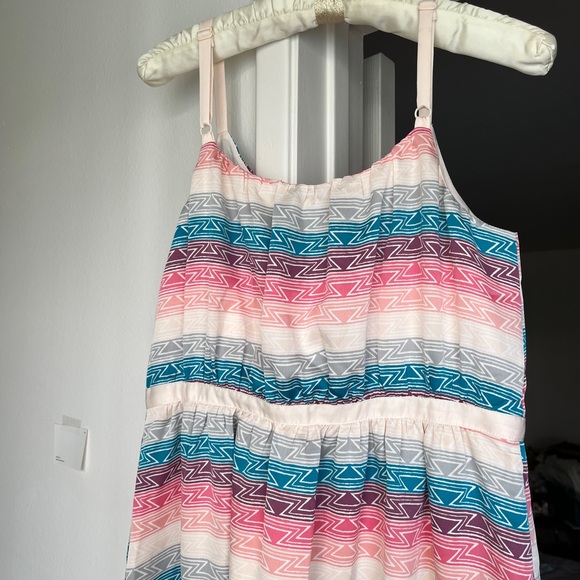 I Heart Ronson Modern Aztec Stripe Sleeveless Midi Dress Charlotte Ronson M - Picture 7 of 8